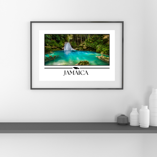 Blue Hole, Ocho Rios, Jamaica Poster Print