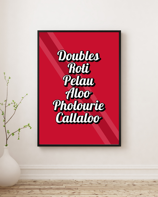 Foods of Trinidad & Tobago Poster Print