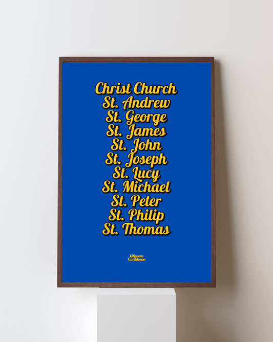 Parishes of Barbados Poster Print