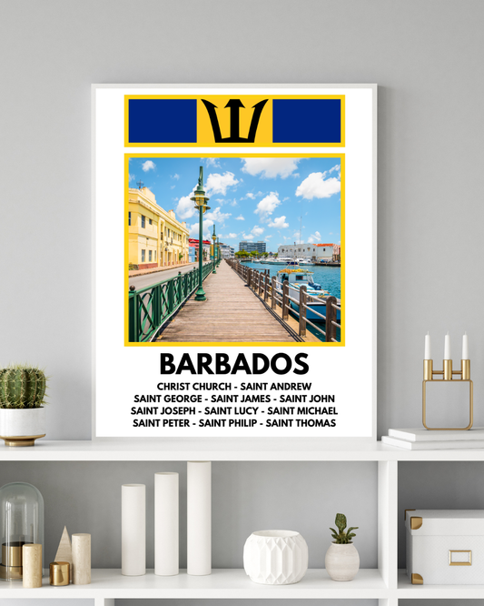 A Window in to Barbados Poster Print