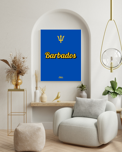 Barbados Word Art Poster Print