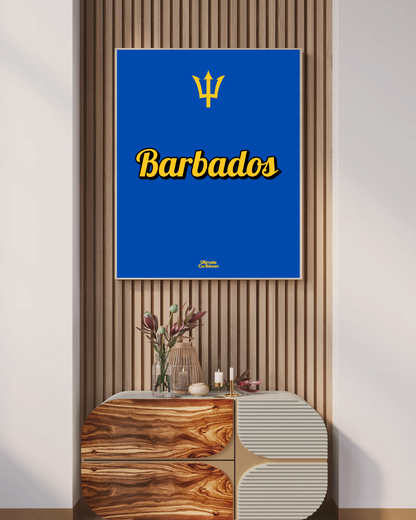 Barbados Word Art Poster Print