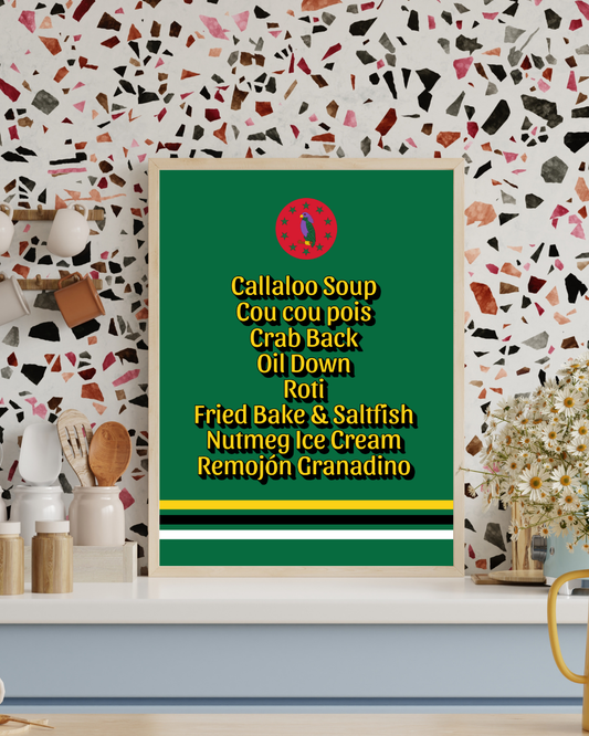 Foods of Dominica Poster Print