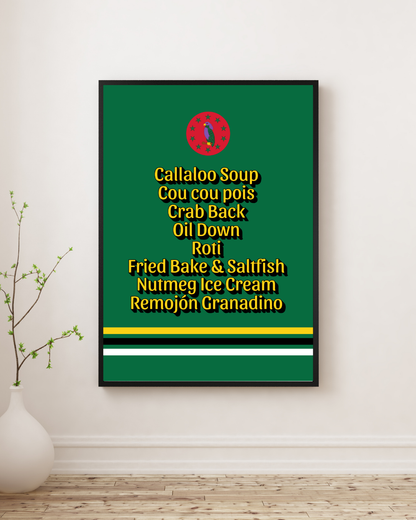 Foods of Dominica Poster Print