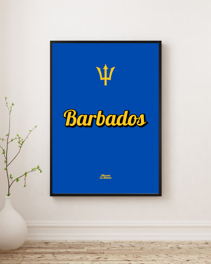 Barbados Word Art Poster Print