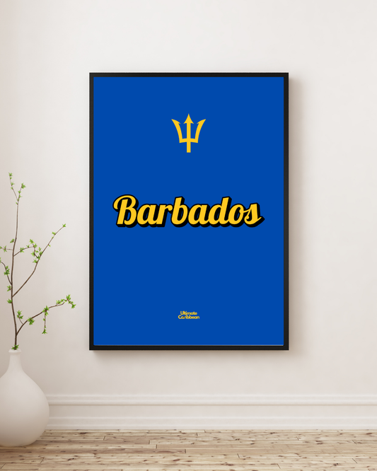Barbados Word Art Poster Print