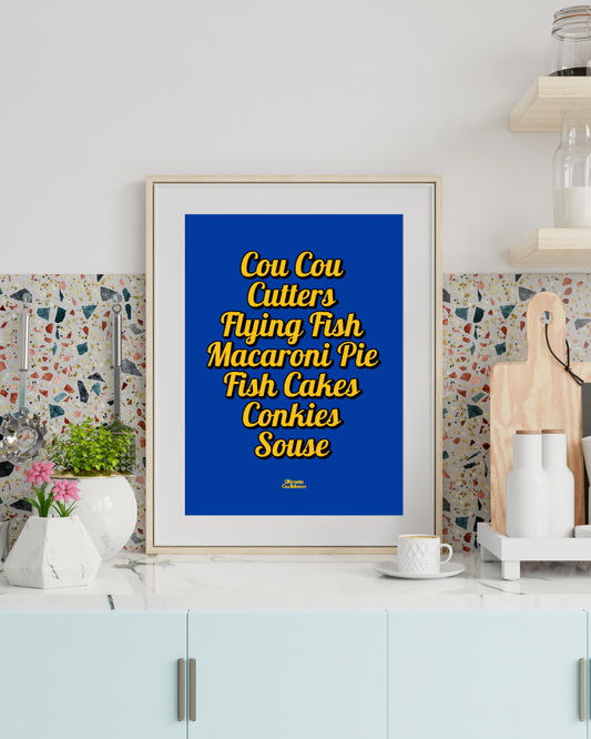 Foods of Barbados Poster Print