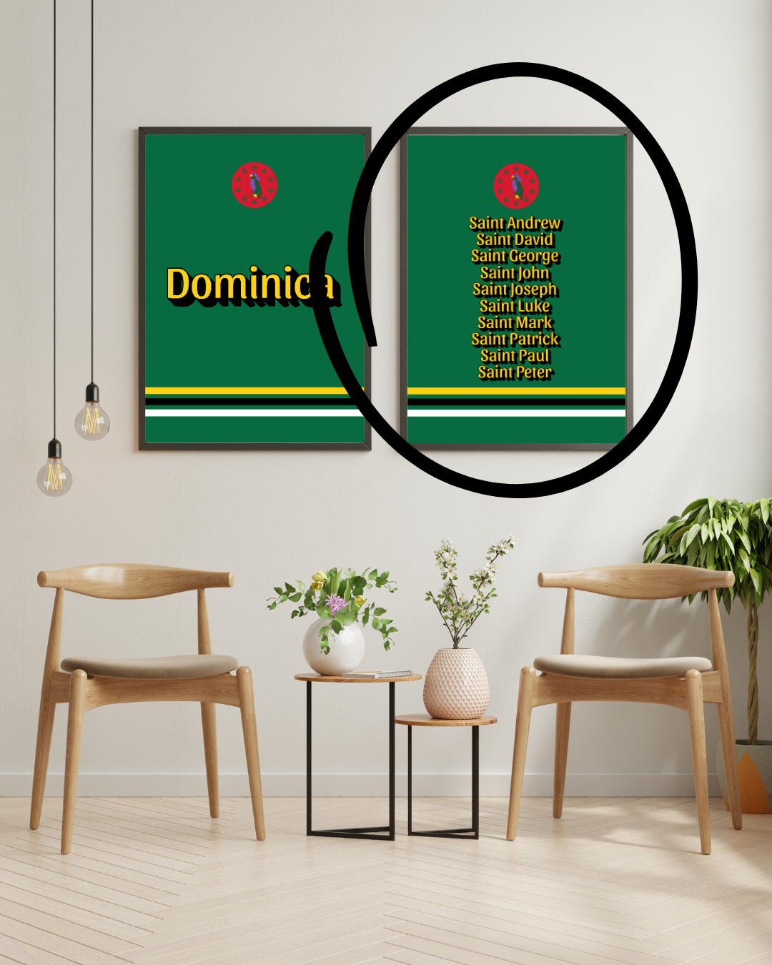 Parishes of Dominca Poster Print
