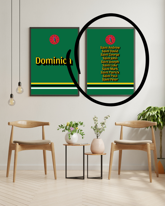 Parishes of Dominca Poster Print