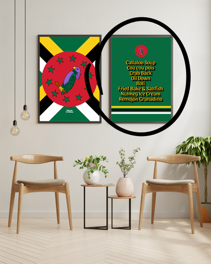 Foods of Dominica Poster Print