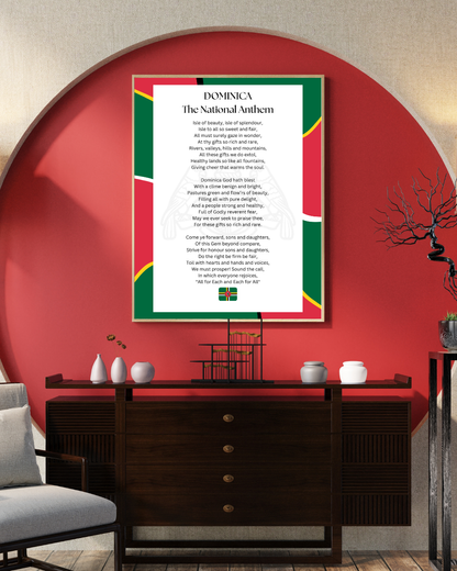 Dominica National Anthem Poster Print