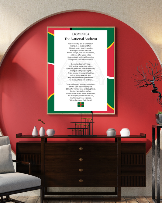 Dominica National Anthem Poster Print