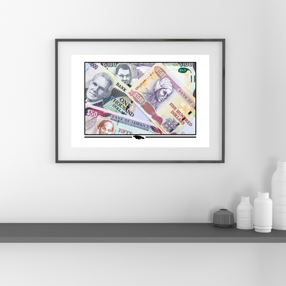 Jamaica Banknotes Poster Print