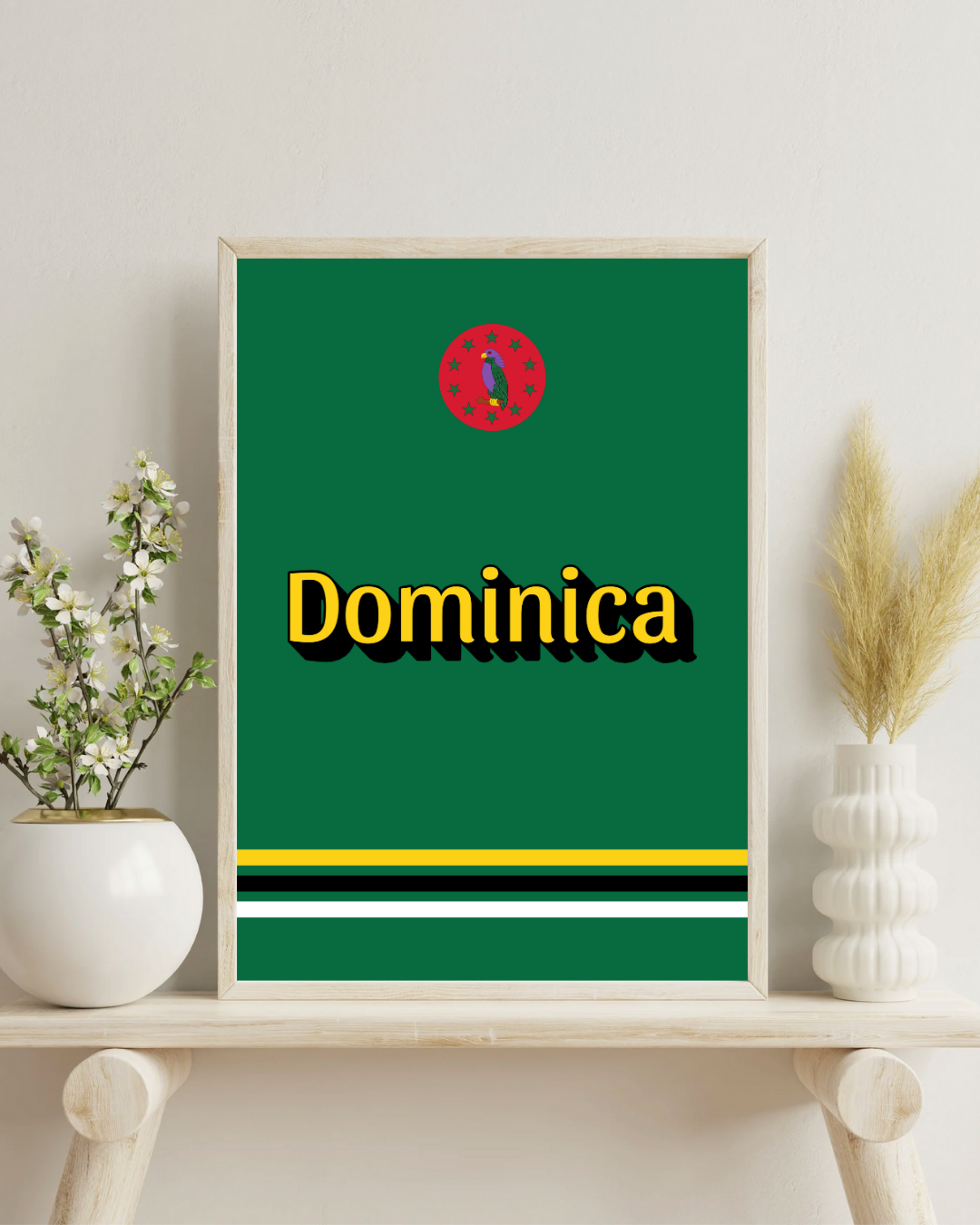Dominca Word Art Poster Print