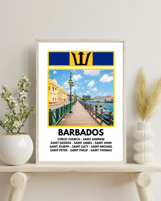 A Window in to Barbados Poster Print