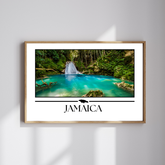 Dunns River Blue Hole Poster Print