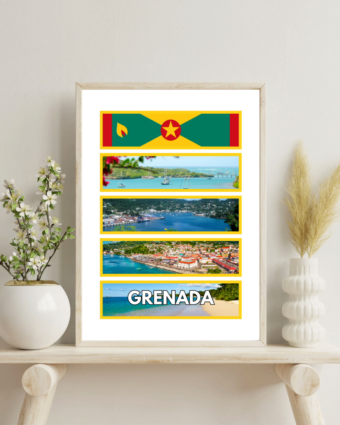 Windows of Grenada Poster Print