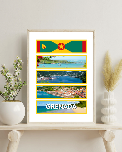 Windows of Grenada Poster Print