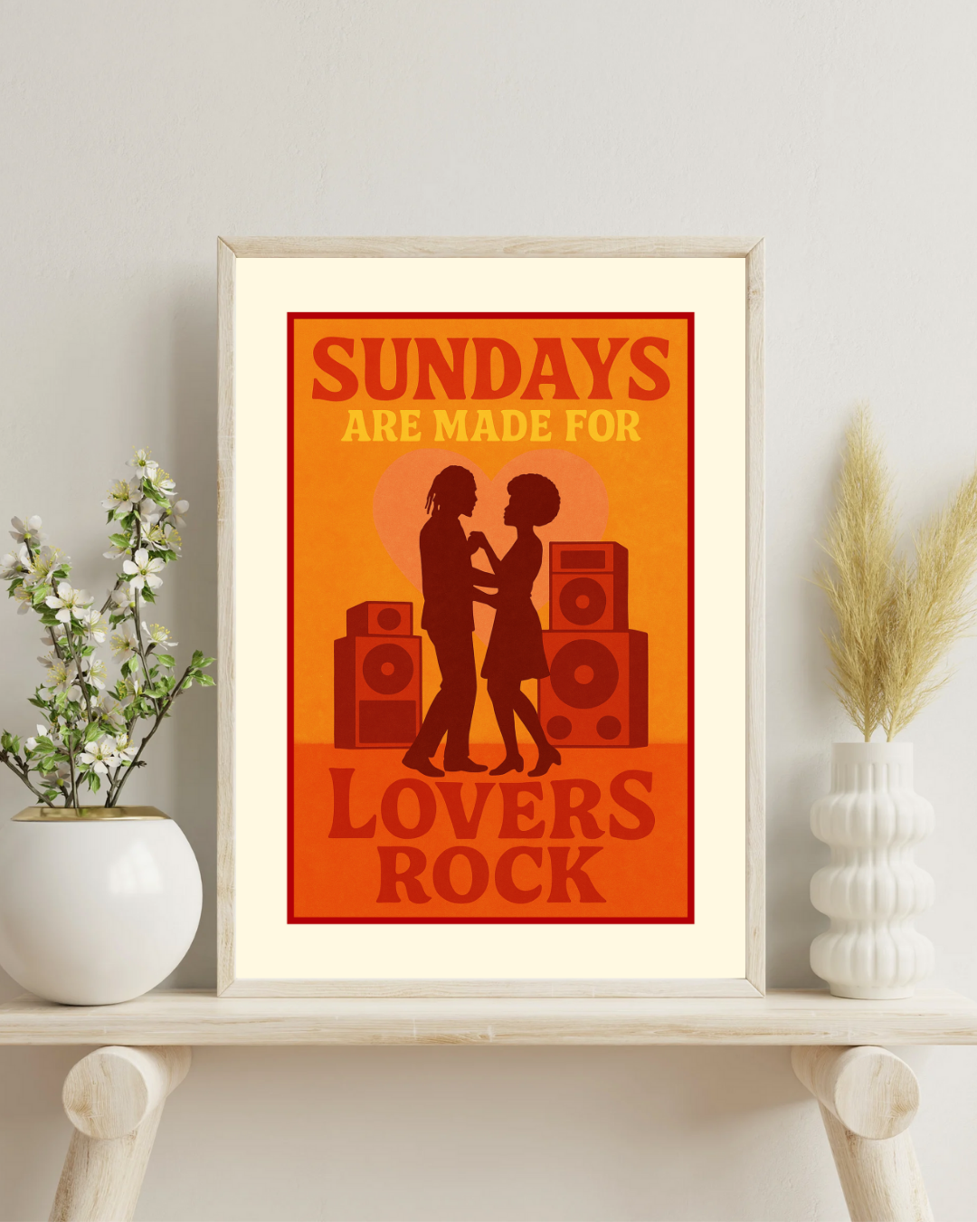 Sundays are made for Lovers Rock Poster Print