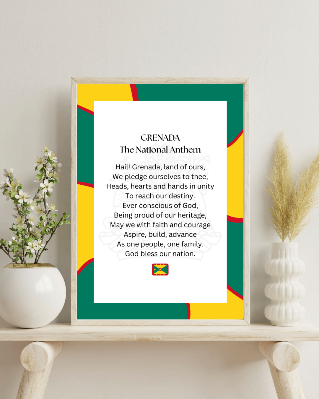 Grenada National Anthem Poster Print