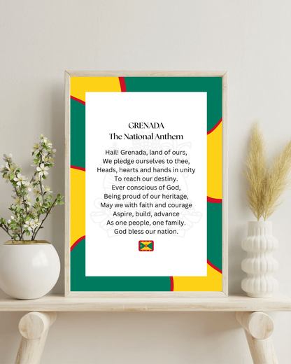 Grenada National Anthem Poster Print