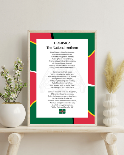 Dominica National Anthem Poster Print