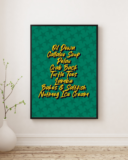 Foods of Grenada Poster Print