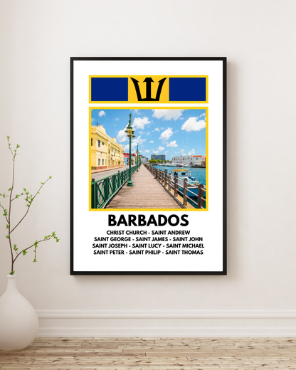 A Window in to Barbados Poster Print