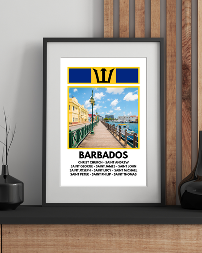 A Window in to Barbados Poster Print