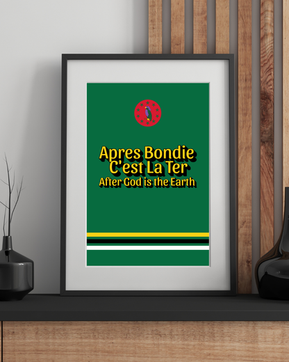 After God is the Earth - Dominica Poster Print