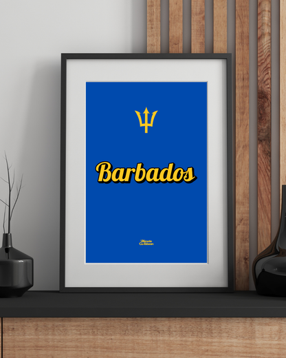 Barbados Word Art Poster Print