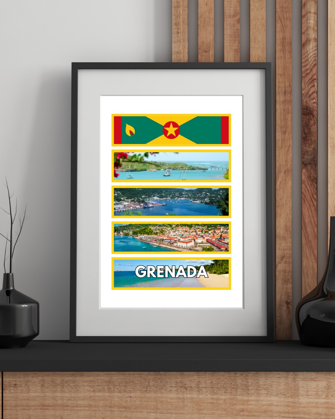 Windows of Grenada Poster Print