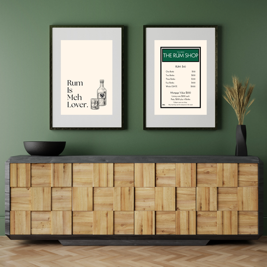 The Rum Shop Deeds Poster (Green)