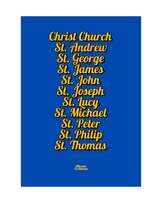 Parishes of Barbados Poster Print