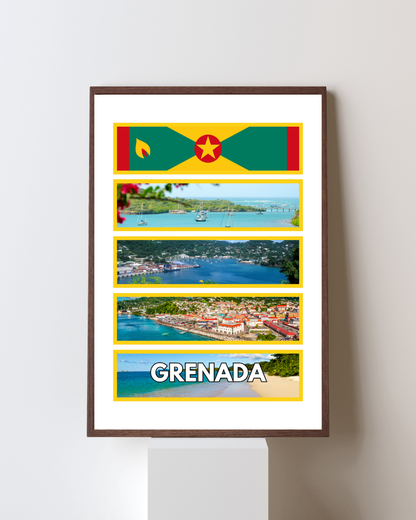 Windows of Grenada Poster Print