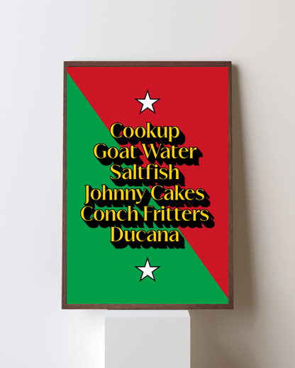 Foods of Saint Kitts and Nevis Poster Print