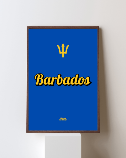 Barbados Word Art Poster Print