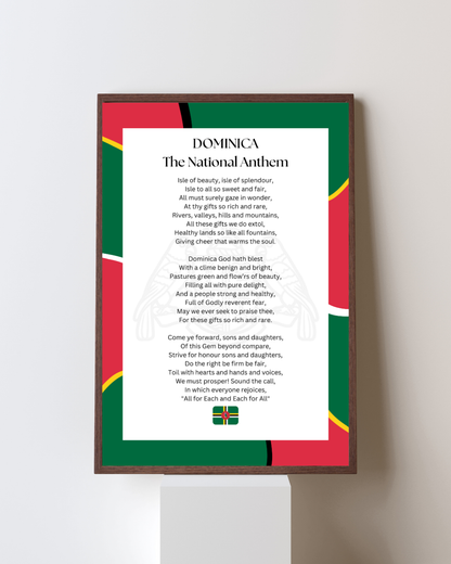 Dominica National Anthem Poster Print