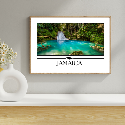 Blue Hole, Ocho Rios, Jamaica Poster Print