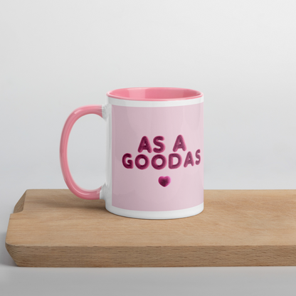 As a Goodas Pink & White Mug