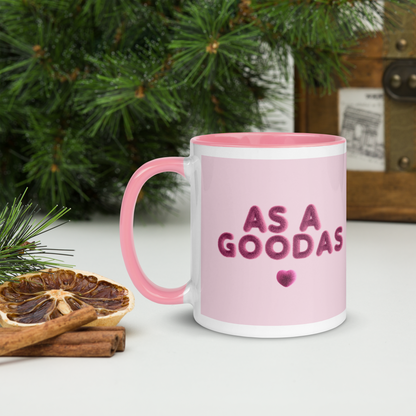 As a Goodas Pink & White Mug