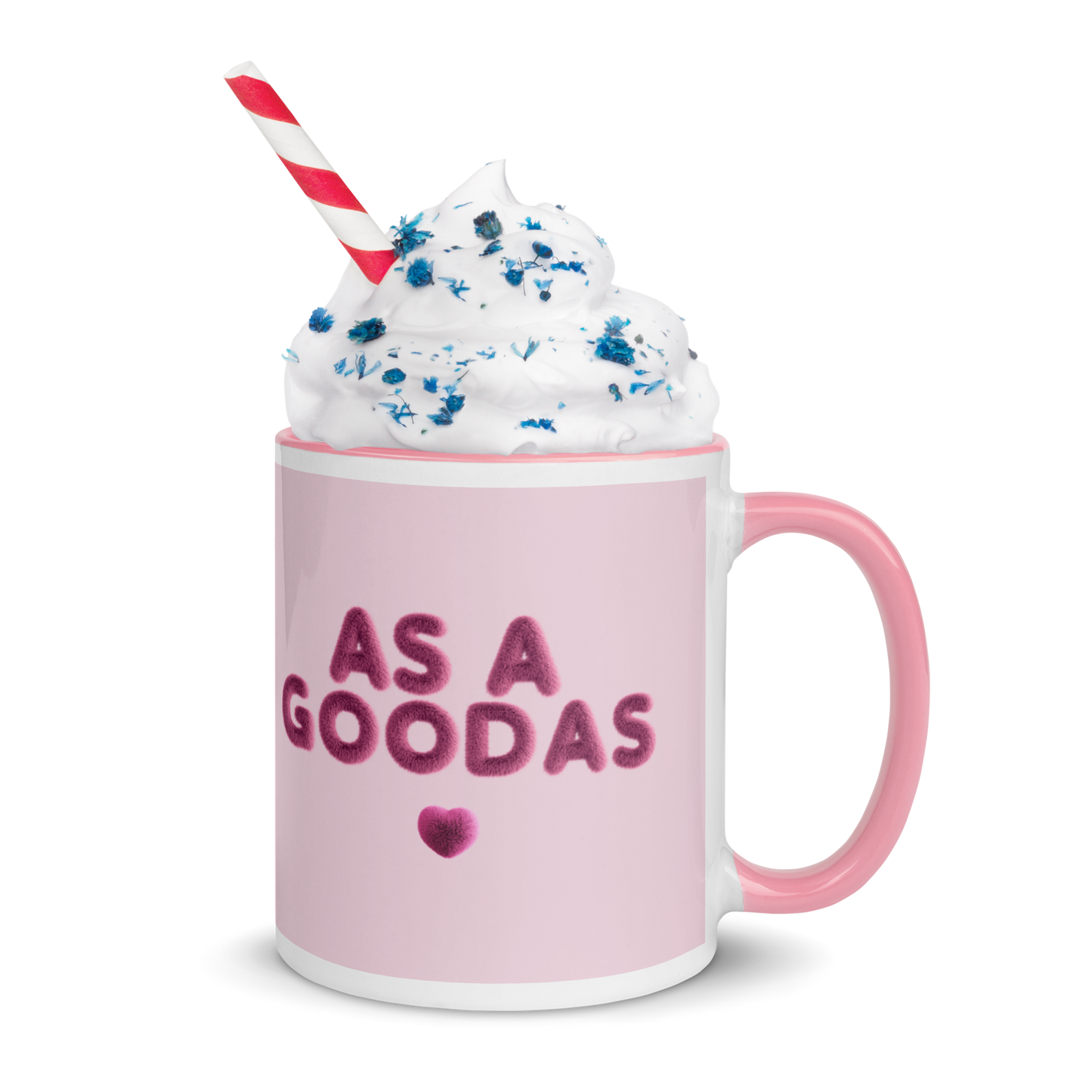 As a Goodas Pink & White Mug