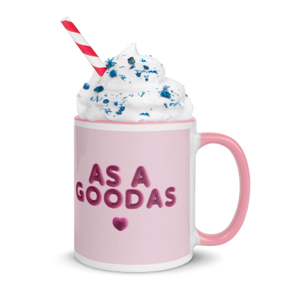 As a Goodas Pink & White Mug
