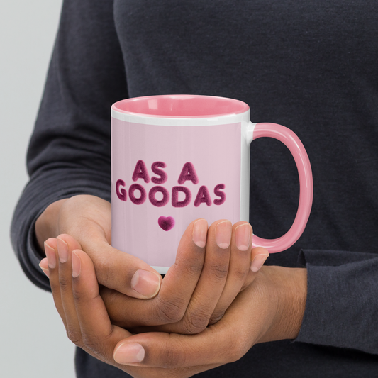 As a Goodas Pink & White Mug